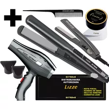 Kit Lizze Prancha Extreme 480º + Secador Extreme + Mini C/nf