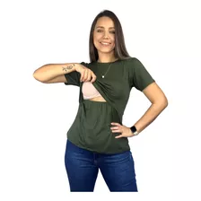 Blusa Amamentação Cores Premium Camiseta Blusinha Gestante