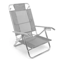 Reposera Sillon Aluminio Playa 5 Posiciones Ultra Reforzada 