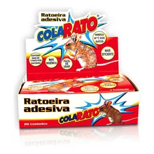 Ratoeira Adesiva Cola Pega Rato Visgo Gruda Rato C/10 Peças