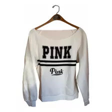 Poleron Pink Color Blanco Talla S/m