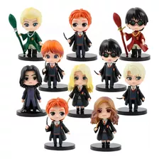 Coleção Kit 10 Bonecos Harry Potter Figura Hermione Rony 7cm