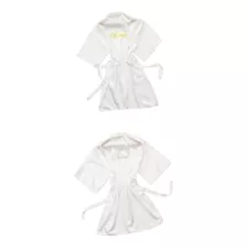 2x Lady Wedding Robe Despedida De Soltera Albornoz