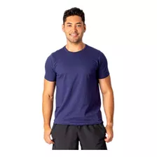 Camiseta Azul Marinho Masculina Lisa Básica 100% Algodão