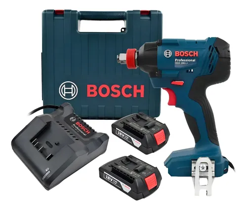 Llave De Impacto Inalámbrico Bosch Professional Gdx 180-li Azul