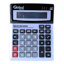 Calculadora Global 12 Digitos, Mod. 1200v Metalizada Color Metalizado