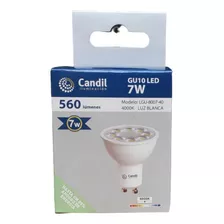 Pack X 10 Lámpara Led Dicroica 7w 35° Gu10 Candil Color De La Luz Luz Neutra