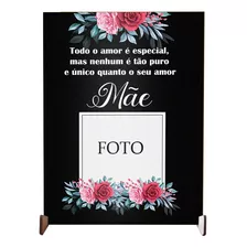 Plaquinha Para Mãe Quadro Personalizado Com Foto Presente