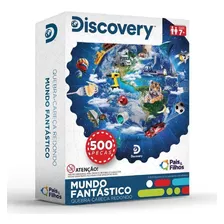 Quebra Cabeça Redondo Mundo Fantástico Discovery 500 Peças