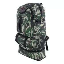  Lote 2 Mochilas Camping Camuflada Impermeavel 80l. Ref: 201