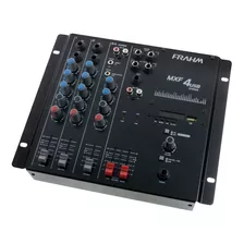 Mesa De Som Mixer 4 Canais Frahm Mxf4 Bivolt Usb P10/rca/p2