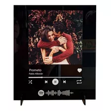 Cuadro Spotify Decorativo Negro Regalo Personalizado 