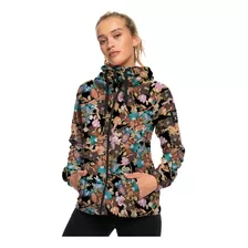 Campera Canguro Roxy Retro Floral Printed Impermeable Mujer