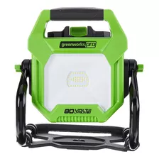 Luz De Trabajo Led Greenworks Pro 80v (ac / Dc) De 2500 Lúme