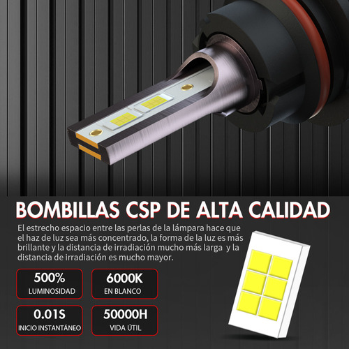 9007 11000lm Kits De Faros Led Luz Alta Y Baja Para Ford Foto 4