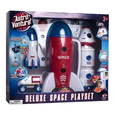 Deluxe Space Playset Toy Space Shuttle Space Station Ca...