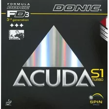 Donic Acuda S1 Turbo + Rápida Borracha Tênis De Mesa