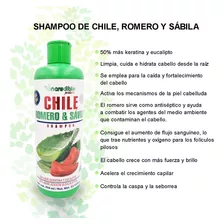 Shampoo De Chile Romero Y Sábila Para Crecimiento Acelerado.