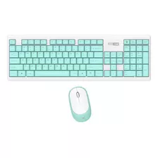 Kit Teclado + Mouse Wireless Altec Albc6314 Celeste