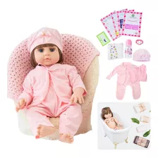 Bebê Reborn Realista Boneca Silicone Original Pode Dar Banho