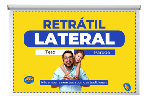 Tela Telão Retratil Projetor Projeção Fixa Teto Parede