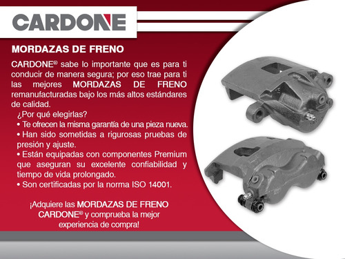 1 Mordaza De Freno Trasero Izq/der Fiat 124 68 Al 83 Cardone Foto 7