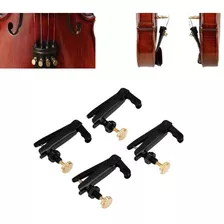 Microafinadores Para Violín 4/4 Negro Con Dorado 4 Piezas 