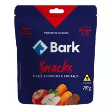 Bifinho Snack Premium Cães Maça, Cenoura E Linhaça Bark 200g