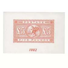 Inglaterra Estampa Filatélica Mint De 5 Libras Goma Original