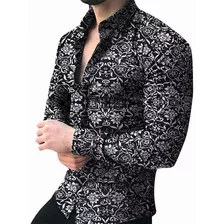 Camisa De Manga Larga De Negocios Para Hombre