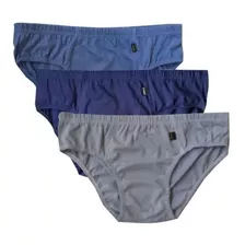 Kit 15 Cueca Slip Sem Elástico 100% Algodão Adulto Sortida