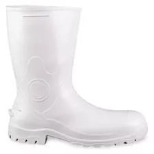 Bota Bracol Calçado Pvc Cano Médio Branca Serviços Gerais