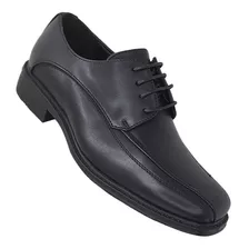 Zapato Fromal De Vestir Con Cordon Adolecentes 3215 Negro