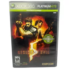 Resident Evil 5 Xbox 360 Jogo Original Mídia Física Game Top