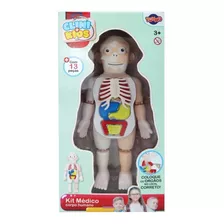 Boneco Clini Kids Toyng-corpo Humano 13 Peças/médico Orgãos