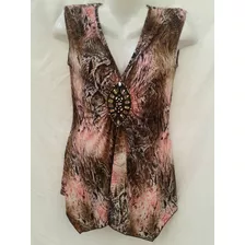 Muy Linda Blusa Larguita Ideal Calzas Talle M