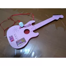 Guitarra Barbie Retro De Los 90 Con Sonido Y Micrófono