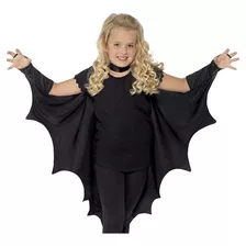 Fantasia Morcego Infantil Capa Halloween Tamanho Único