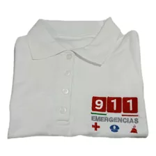 Playera Polo Emergencia 911 Bomberos 