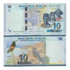 Billete Bolivia 10 Bolivianos 2018 Unc Nuevo (c85)