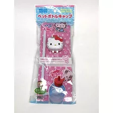 Tapa De Botella De Agua Sanrio Hello Kitty Con Pajita De