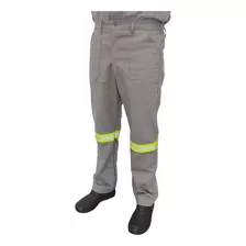 Calça Cinza Eletricista Nr10 Risco 2 Com Refletivo Ca 41147