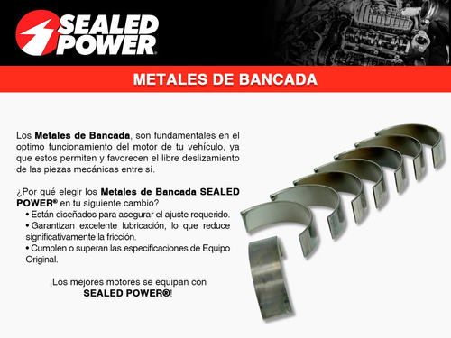 Set Metales Bancada 0.25 Xr4ti L4 2.3l 85 A 89 Sealed Power Foto 4