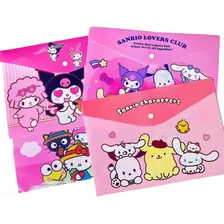 Carpetas Sanrio Kawaii Color Rosa Chicle