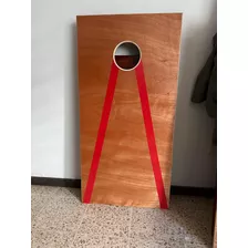 Set Del Juego Con Tablas De Cornhole + 8 Bolsas