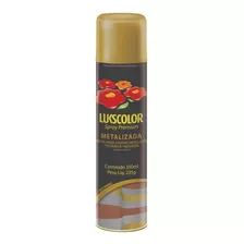Tinta Spray Metal Premium Lukscolor Dourado 350ml