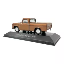 Miniatura Dodge D-100 Pick-up 1971 - Ed.121 Cor Marrom