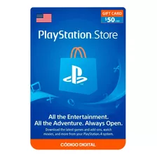 Gift Card Playstation Network $50 Código Digital