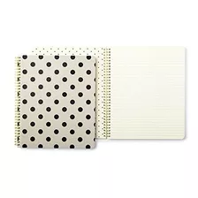 Nueva York Gran Cuaderno Espiral De Kate Spade - Negro Decor