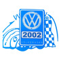 Calcomania Adherible Ao 1996 Vocho Combi Caribe Sticker Para El Cristal Vinil Volkswagen Vw